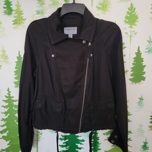 Anthropologie Marrakech Brushed Twill Moto Jacket.